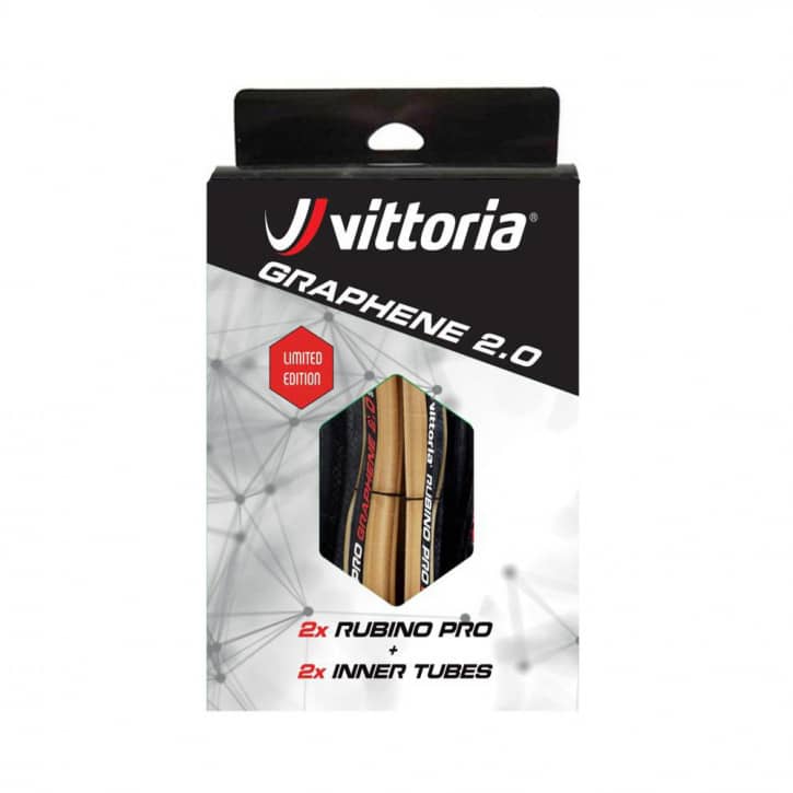 VITTORIA Rubino Pro IV Faltreifen G2.0 TwinPack 2er Set 25-622 Tan von Vittoria