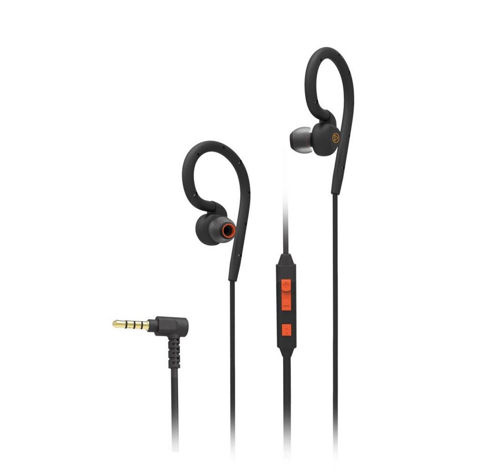 Vivanco In-Ear Kopfhörer Sports Earphones Outdoor mit Telefonfunktion (61777) In-Ear-Kopfhörer von Vivanco