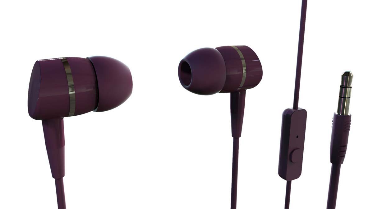 Vivanco Smartphone-Headset (In Ear Sport Kopfhörer mit Anruffunktion) von Vivanco
