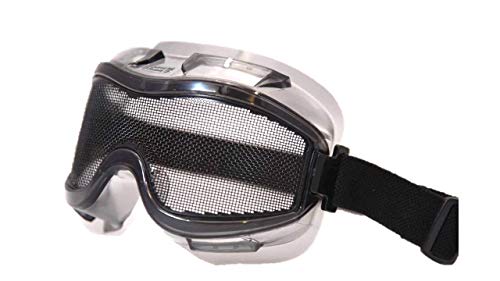 Viwanda Schwarze Schutzbrille mit Gittergeflecht CE EN1731; Für alle Größen, Top Qualität - Brille Anti Fog Paintball für Outdoor Sport Radfahren oder Skifahren von Viwanda