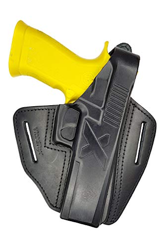 UX Leder Holster für Walther P88 schwarz Pistolen Gürtelholster VlaMiTex