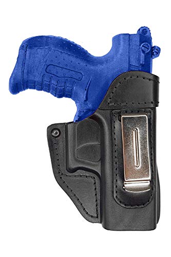 VlaMiTex IWB 2 Leder Holster für Walther P22 P22Q / PK380 / Ruger SR 22 Verdeckte/Versteckte Trageweise von VlaMiTex