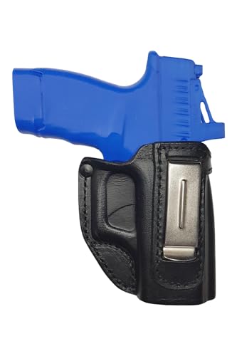 VlaMiTex IWB Leder Holster für Glock 43 / Sig Sauer P365 / Springfield Hellcat (IWB 2 - Rechts) von VlaMiTex