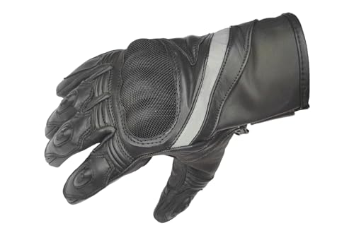VlaMiTex M100 Motorrad Leder Handschuhe (L - M114) von VlaMiTex