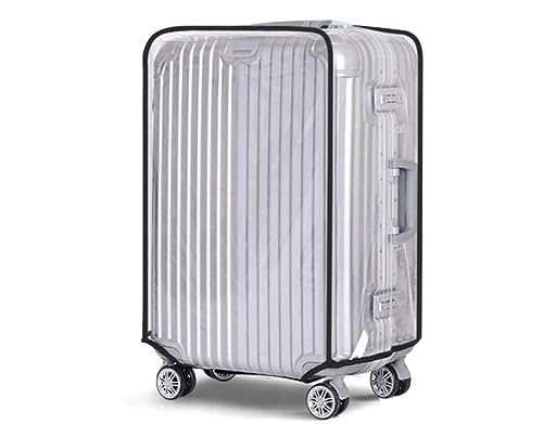 Voarge Abdeckung für Koffer, Luggage Schutzhülle für Gepäck, transparent, PVC, staubdicht, kratzfest, für Reisen (30 Zoll) von Voarge