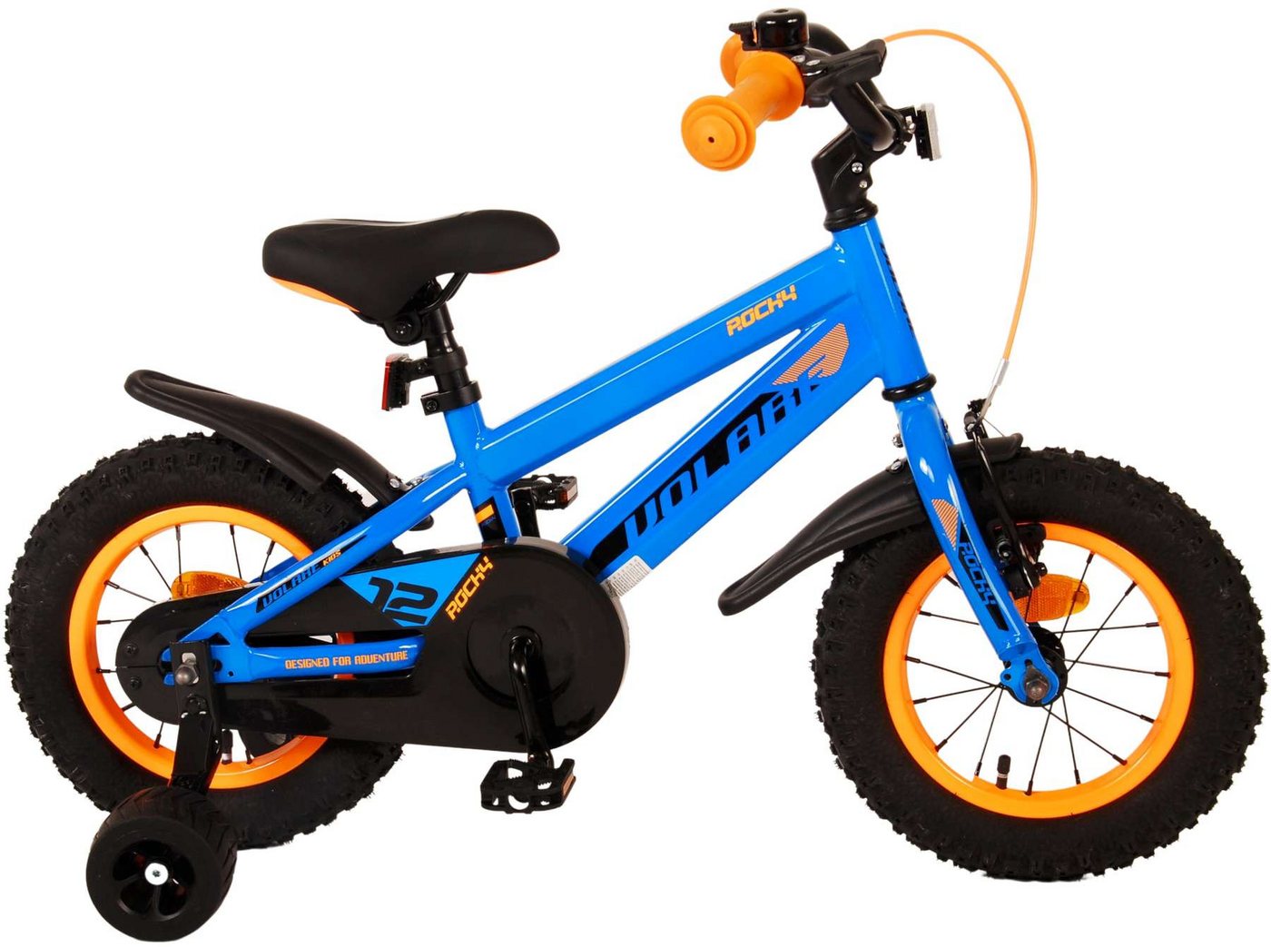 Volare Kinderfahrrad Kinderfahrrad Rocky für Jungen 12 Zoll Kinderrad in Blau Fahrrad von Volare