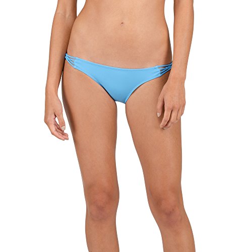 Volcom Damen Simply Solid Bikini Hose Türkis, Coastal Blue, L von Volcom