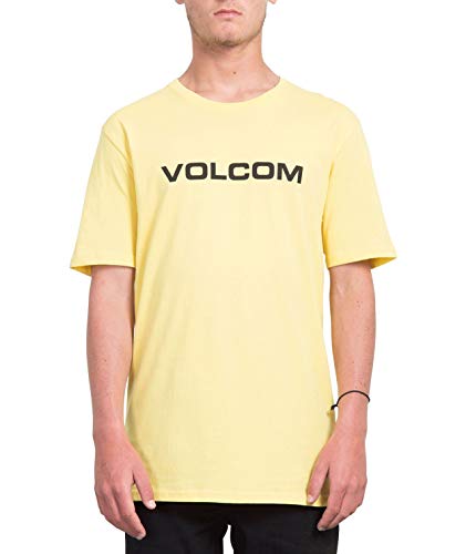 Volcom Herren Crisp Euro BSC S/S T-Shirt, Yellow, L von Volcom
