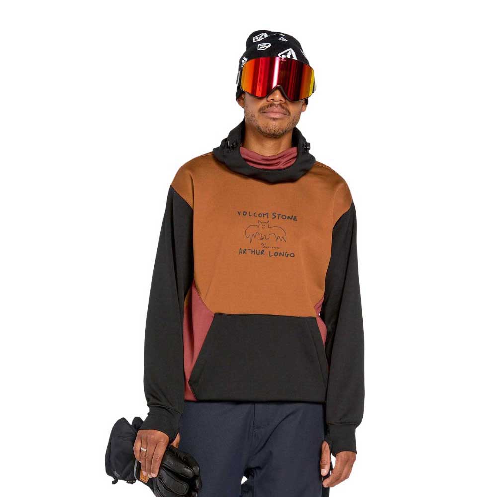 Volcom Hydro Riding Hoodie Braun S Mann von Volcom