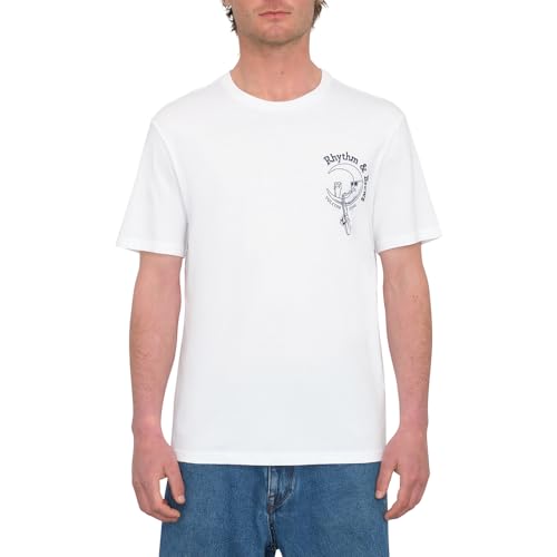 Volcom T-Shirt Rhythm 1991, Weiß, Herren, Größe L, Weiß von Volcom