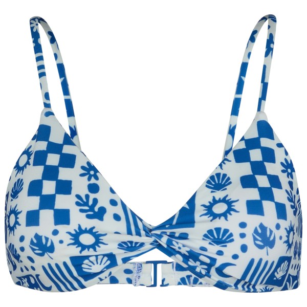 Volcom - Women's Island Dream Crop - Bikini-Top Gr M blau von Volcom
