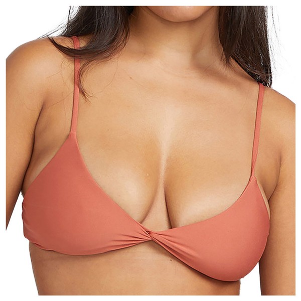 Volcom - Women's Simply Seamless V-Neck - Bikini-Top Gr XS orange von Volcom