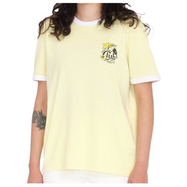 Volcom - Women's Truly Ringer Tee - T-Shirt Gr L;M;S;XS gelb;lila von Volcom