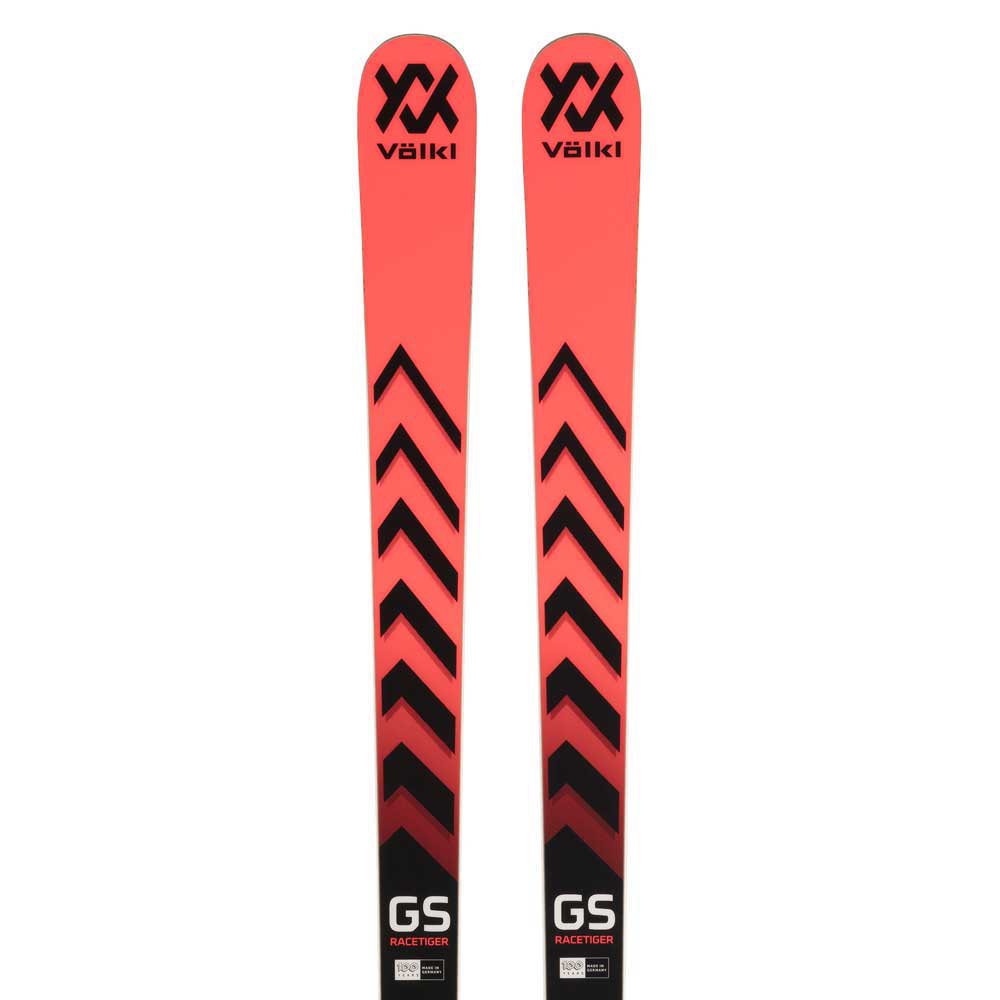 Volkl Racetiger Gs R Wc Fis W/plate Alpine Skis Rot 155 von Volkl