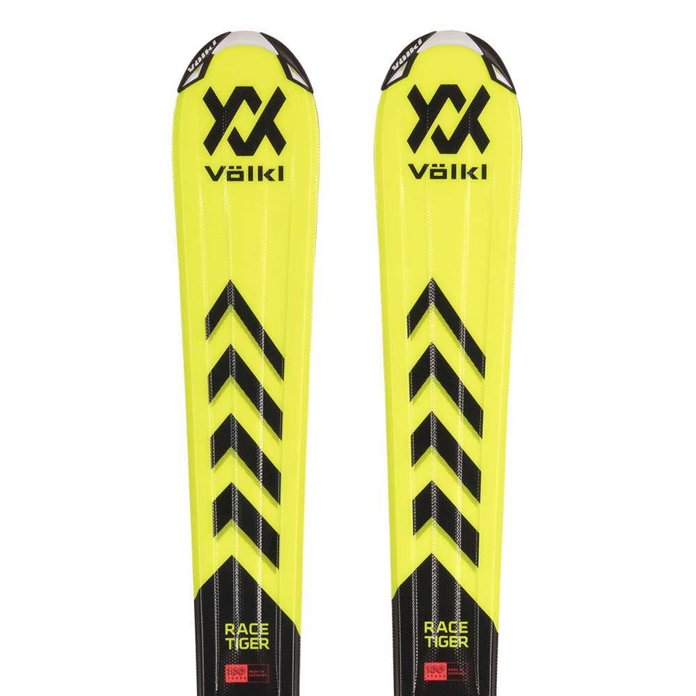 Volkl Racetiger Yellow+4.5 Vmotion Youth Alpine Skis Gelb 100 von Volkl