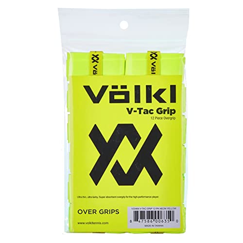 VOLKL V-Tac Grip | Overgrip | Ultradünn | Ultra klebrig | Super saugfähig | Hochleistungs-Tennisgriff von Volkl
