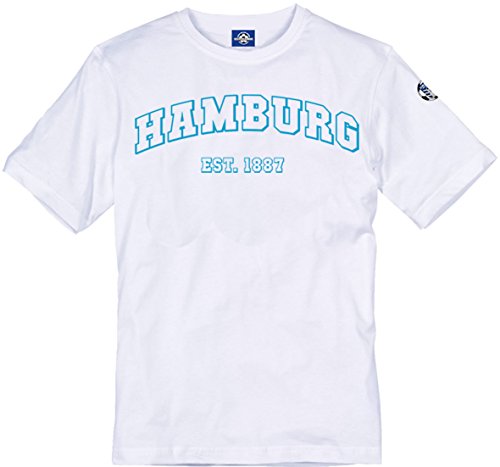 T-Shirt Hamburg est. 1887 (Weiss, 3XL) von Volkspark Hamburg Streetwear