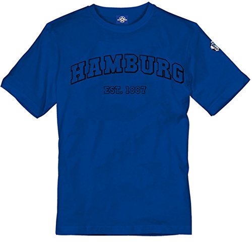 T-Shirt Hamburg est. 1887 (blau, M) von Volkspark Hamburg Streetwear