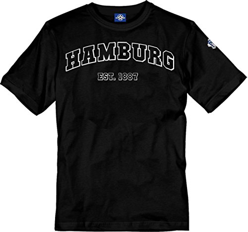T-Shirt Hamburg est. 1887 (schwarz, 3XL) von Volkspark Hamburg Streetwear