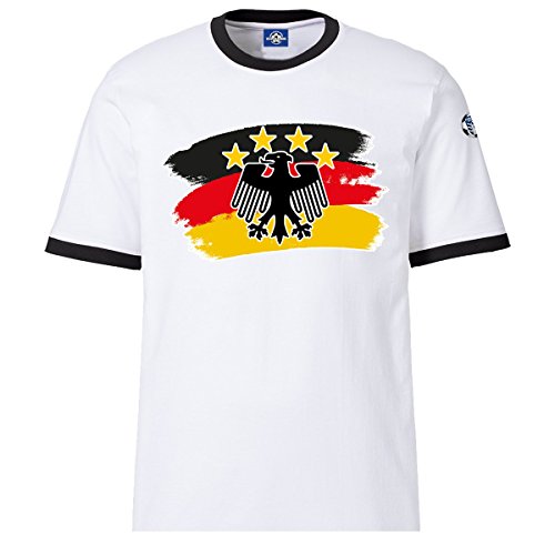 Volkspark Hamburg Streetwear Herren Shirt Deutschland EM Shirt Weiß M von Volkspark Hamburg Streetwear