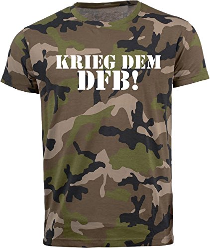 Volkspark Hamburg Streetwear Herren T-Shirt Camouflage DFB 1.0 (XXL) von Volkspark Hamburg Streetwear