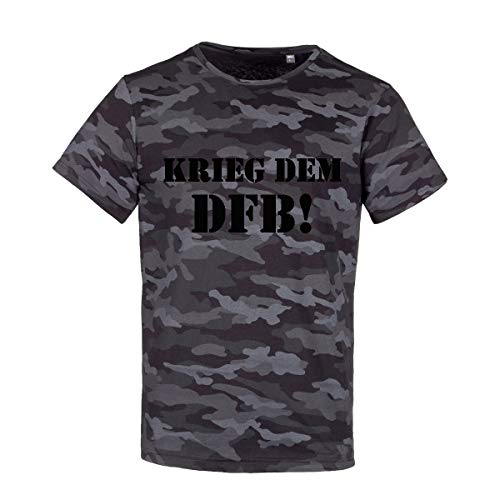 Volkspark Hamburg Streetwear Shirt Camo Dark schwarz DFB 1.0 Camouflage XXL von Volkspark Hamburg Streetwear
