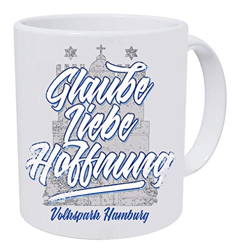 Volkspark Hamburg Streetwear Tasse Glaube Liebe Hoffnung von Volkspark Hamburg Streetwear