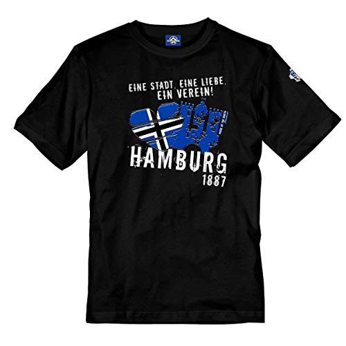 Volkspark Hamburg T-Shirt Eine Stadt Eine Liebe Schwarz XXL von Volkspark Hamburg Streetwear