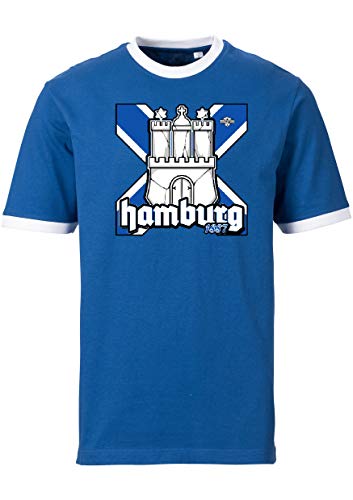 Volkspark Hamburg t-Shirt Hammerburg Kreuz Limitiert Blau 3XL von Volkspark Hamburg Streetwear