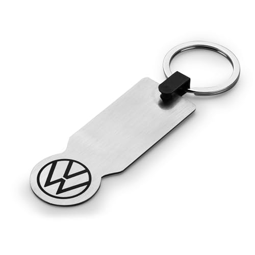 Volkswagen 1K6087010 Schlüsselanhänger Logo Einkaufswagenlöser Schlüsselring Anhänger, silber von Volkswagen