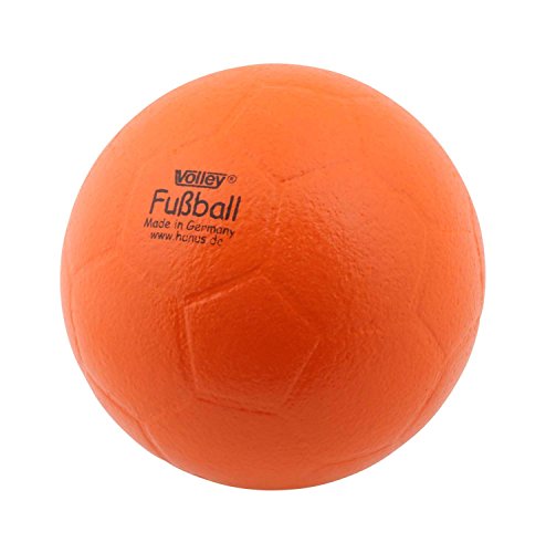 Volley ELE Fußball - Softball - 180 mm - 145 Gramm - Gut springend - Orange von Volley