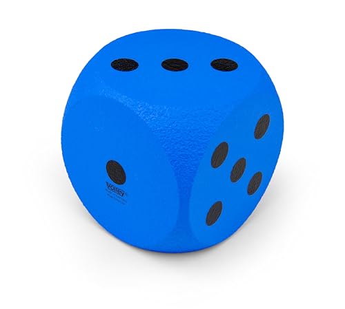 Volley Schaumstoffwürfel Gross | mit ELE-Beschichtung| 16 cm | Blau |Schaumstoff Würfel Groß | Würfel Schaumstoff | Großer Softwürfel | Made in Germany von Volley