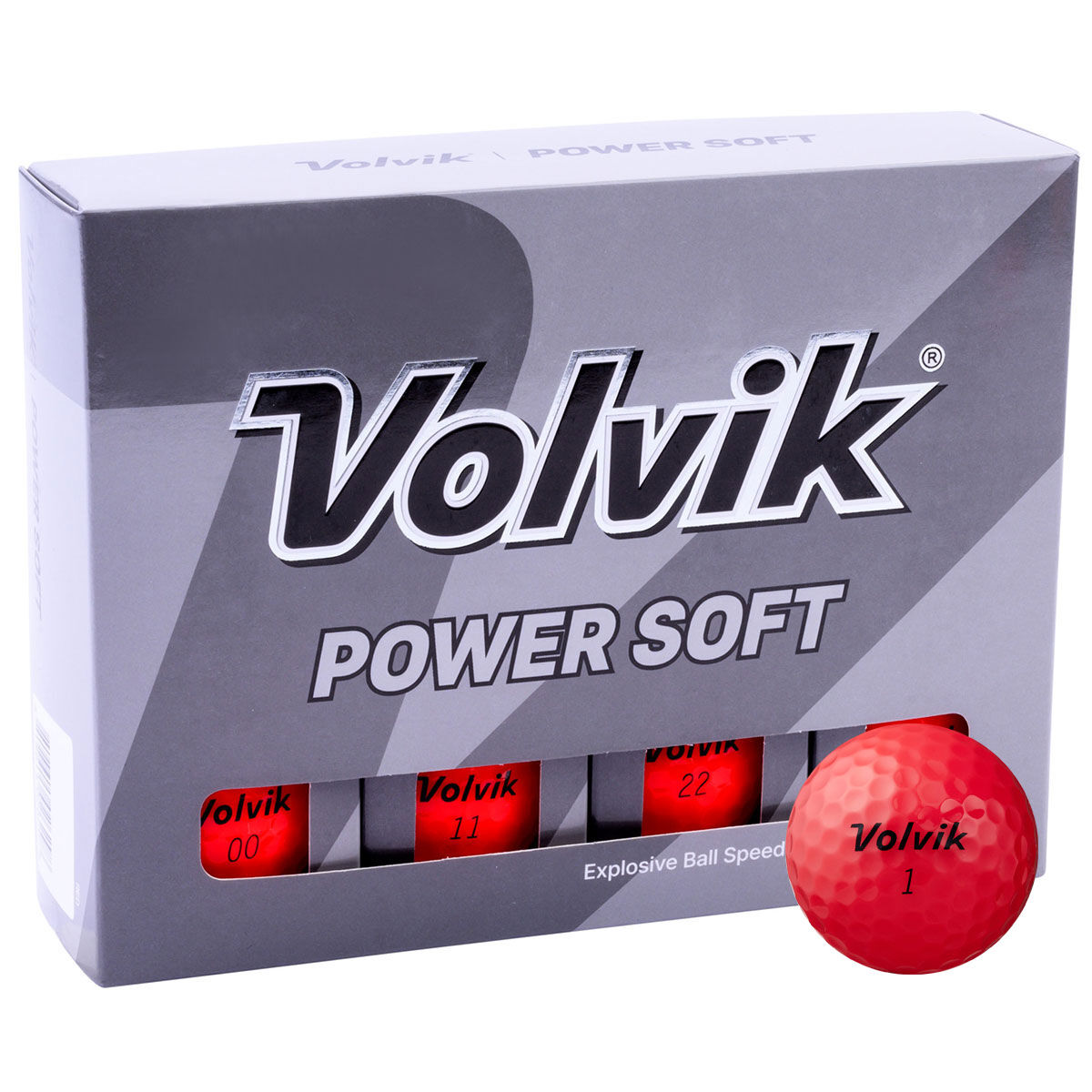 Volvik Red Powersoft 12 Golf Ball Pack | American Golf, One Size von Volvik
