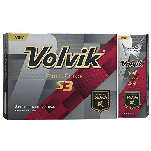 Volvik S3 Golf Balls (One Dozen), Unisex, S3, weiß, One Dozen von Volvik