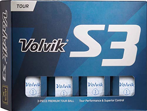 Volvik S3 Tour Ball, Weiß, 12 Stück von Volvik