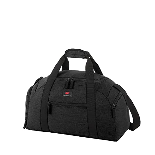 Von Cronshagen Reisetasche T1 RT34 | praktische Tasche mit großem Hauptfach | Reisetasche für Sport, Reise, Freizeit | Abnehmbarer Schulterriemen mit Polsterung (Black, S - kleine Tasche) von Von Cronshagen