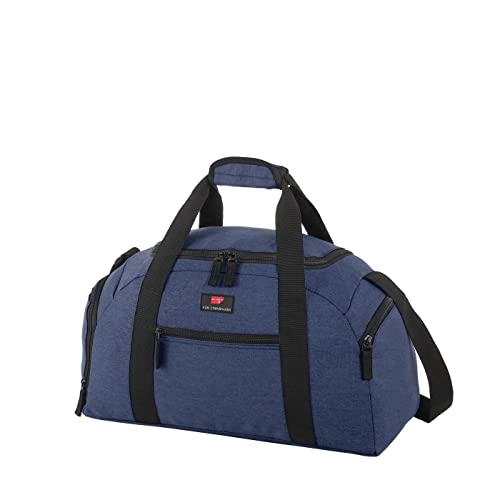 Von Cronshagen Reisetasche T1 RT34 | praktische Tasche mit großem Hauptfach | Reisetasche für Sport, Reise, Freizeit | Abnehmbarer Schulterriemen mit Polsterung (Blue 2-Tone, S - kleine Tasche) von Von Cronshagen