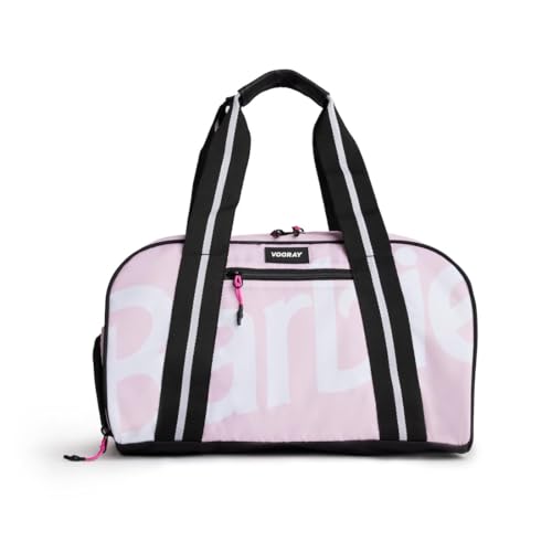 Vooray Burner Gym Sporttasche – 23L Fitness Tasche aus 20 Recycelten Plastikflaschen, 39 cm, mit Schuhfach, Wasserabweisend, Ideal für Sport & Reisen (Barbie Classic Blush) von Vooray