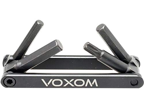 Voxom Multifunktionswerkzeug WKl6 schwarz, 4 Funktionen 4mm, 5mm, 6mm, T25 Werkzeug, 4,5,6mm von Voxom