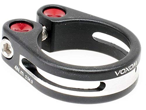 Voxom Sattelklemme Sak4 schwarz, 31,8mm, für Carbonrahmen, 31,8 mm von Voxom