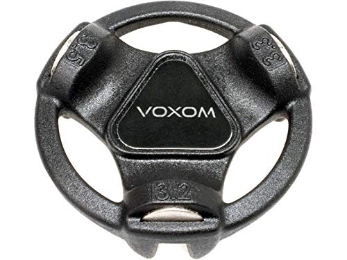 Voxom Speichenschlüssel WKl15 rot, für 3,2mm, 3,3mm, 3,5mm Werkzeug, Schwarz, One Size von Voxom