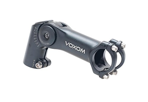 Voxom Vorbau Vb3 schwarz, 31,8mm, 120mm höhenverstellbar, -10/+65, 31,8mm/120mm Länge von Voxom