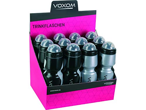 Voxom Wasserflasche F3D Display Box 8X, 4X, schwarz, Silber, m von Voxom