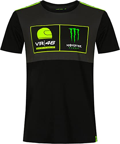 Vr46 Men's Academy Monster Energy T-Shirt, Multi, XXL von Valentino Rossi