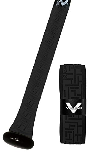 Vulcan Fledermausgriff, Unisex-Erwachsene, V175-BLK, schwarz, Vulcan 1.75mm Bat Grip von Vulcan Sporting Goods Co.