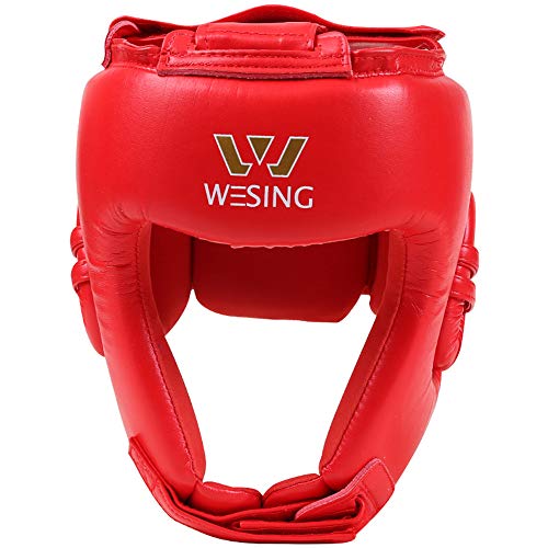 W WESING Box-Kopfbedeckung AIBA für Amateur-Wettkampf - rot - L von W WESING