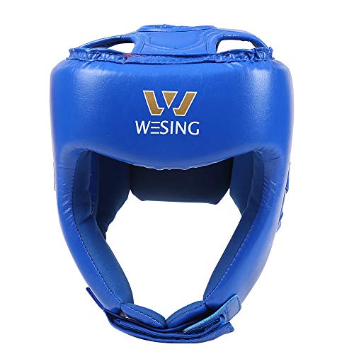 W WESING Kopfschutz für Kampfsport/Kampfsport - blau - L von W WESING