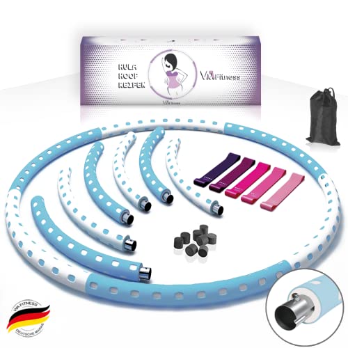 Hula Hoop Reifen Erwachsene, Abnehmbarer Hoola Hoop Reifen mit Stabiler Edelstahlkern, Premium Schaumstoff, Gymnastikreifen für Fitness/Weight Loss/Massage von WA Fitness