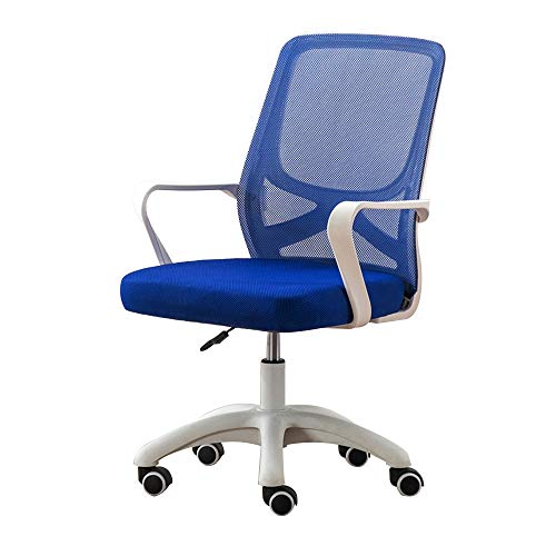 Bürostuhl, Büro-Computer-Schreibtischstuhl mit Lordosenstütze, ergonomischer Executive-Drehstuhl, höhenverstellbarer Mesh-Gaming-Stuhl für das Studium im Schlafsaal (Farbe: Blau) To pursue happiness von WADRBSW