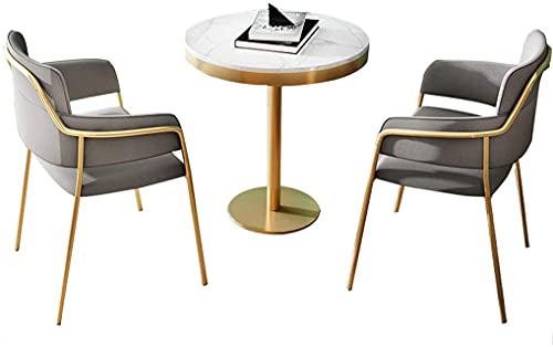 Couchtisch für Konferenz- und Empfangsräume, mit Stuhl, Schreibtisch und Stuhl-Set, Verhandlungstisch, Büro, heller, luxuriöser, moderner, minimalistischer Marmortisch, Empfangstisch, runder Tisch, von WADRBSW